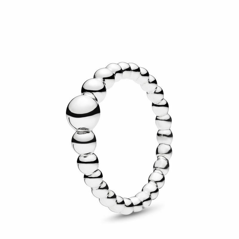 Pandora StStackable Ring of Beads Stackable Ring Clearance NZ, Sterling Silver (864372-MWB)